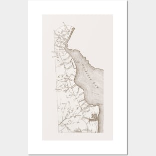 Delaware Map Posters and Art